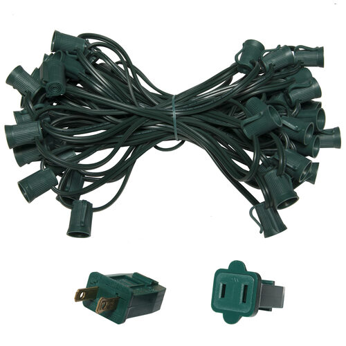 Green-wire E17 C9 roofline light stringer