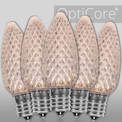 Warm white C9 OptiCore LED replacement bulb